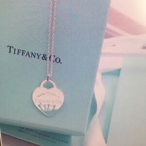 Tiffany & Co Silver Heart Pendant Necklace